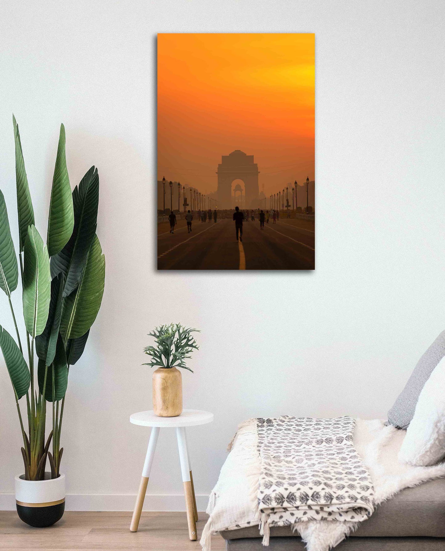 
                  
                    India Gate Canvas Art in room view
                  
                