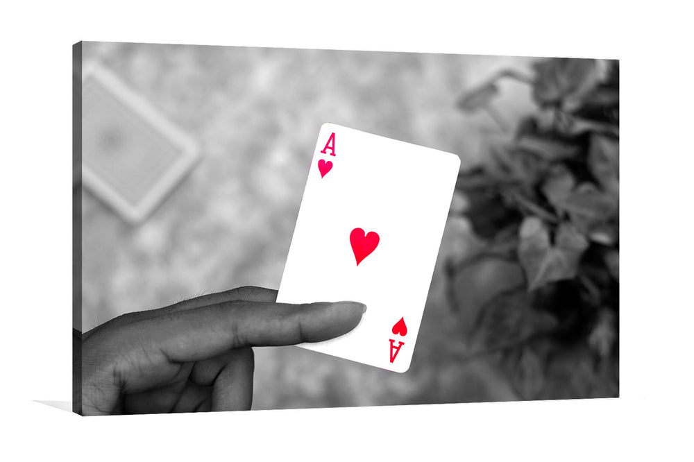 Ace of hearts photo prints