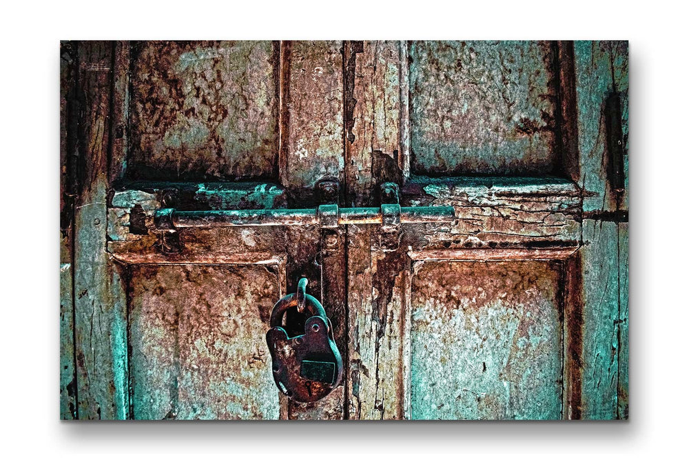 Lock canvas acrylic glass print