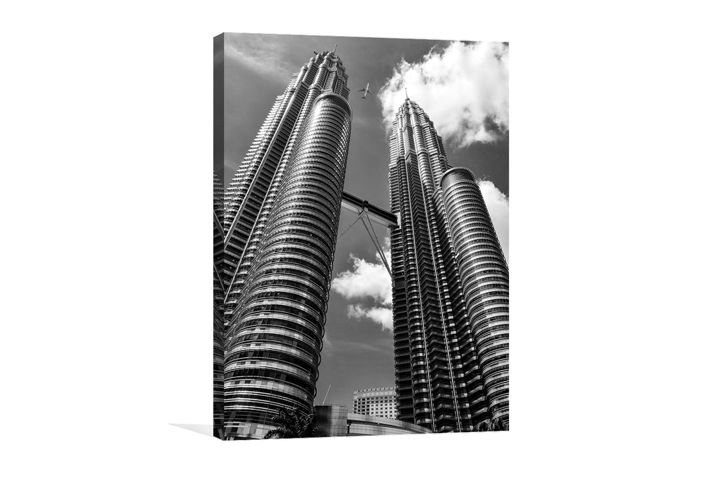 skyscraper Building canvas and glass print