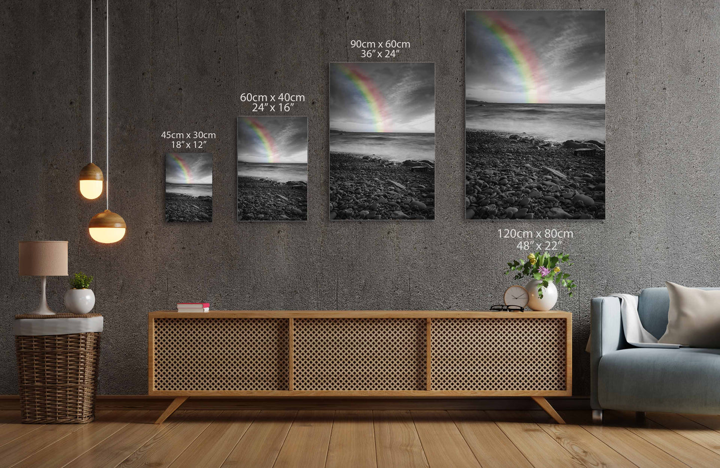 
                  
                    Rainbow canvas photo print
                  
                