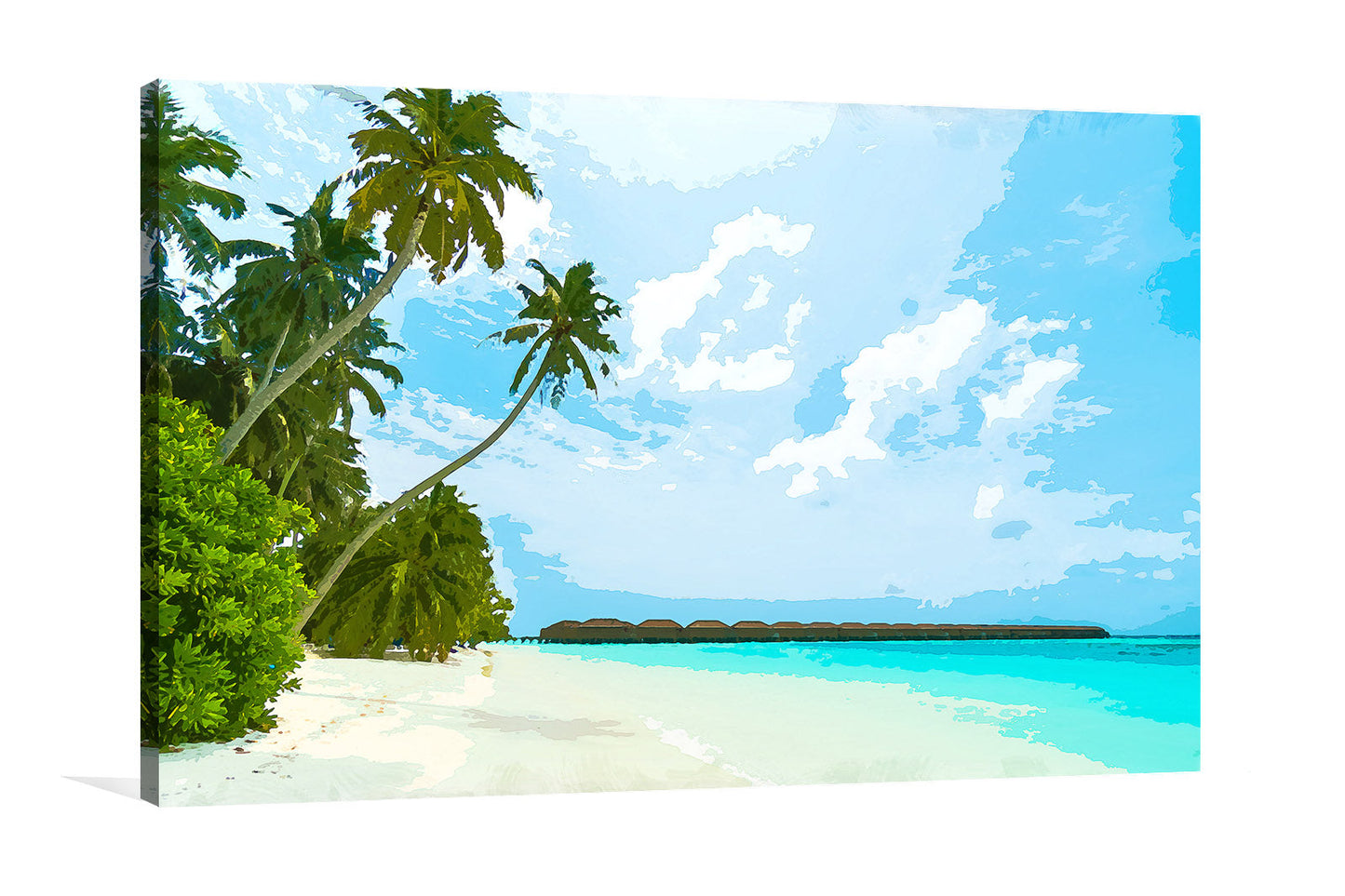 Tropical Beach Painting