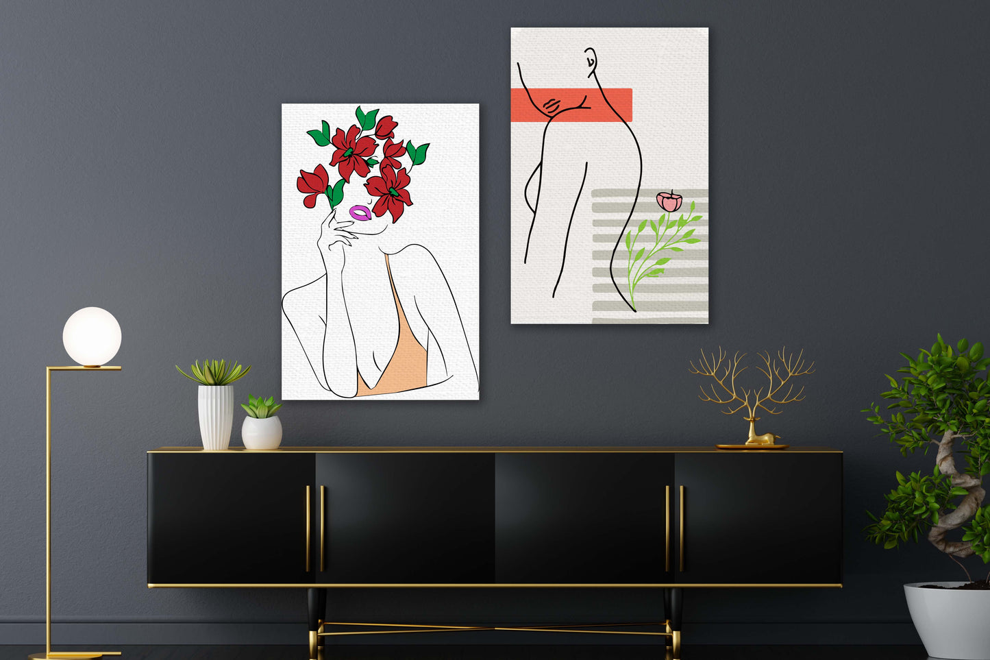 
                  
                    Women Abstract wall art
                  
                