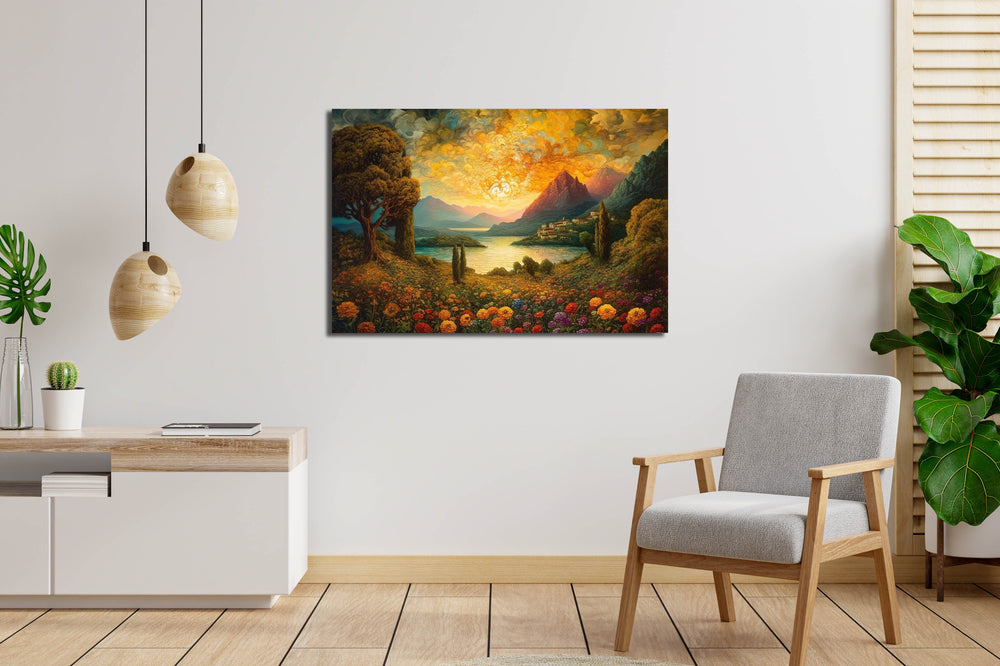 
                  
                    Blooming Vista: A Colorful Landscape Painting of Nature's Abundance
                  
                