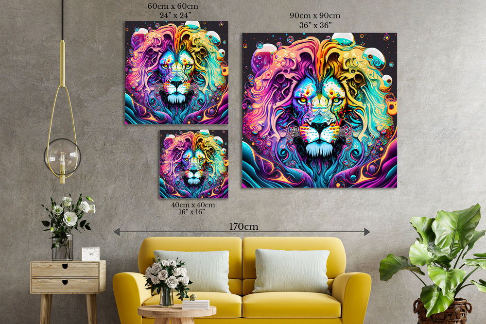 
                  
                    Majestic Lion Abstract Wall Art
                  
                