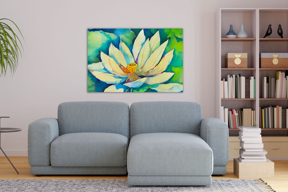 
                  
                    "Verdant Blooms: A Green Flower Painting"
                  
                