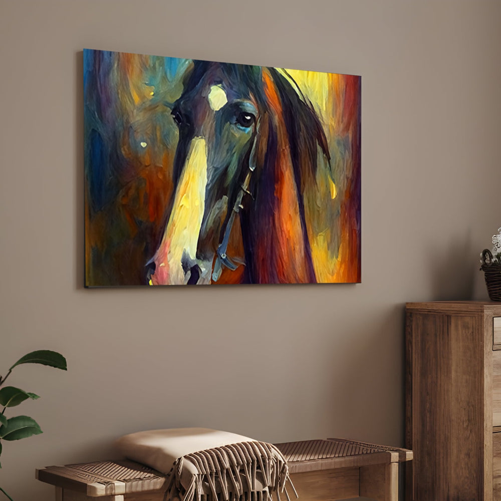 "Unbridled Majesty: A Mustang Horse Painting"