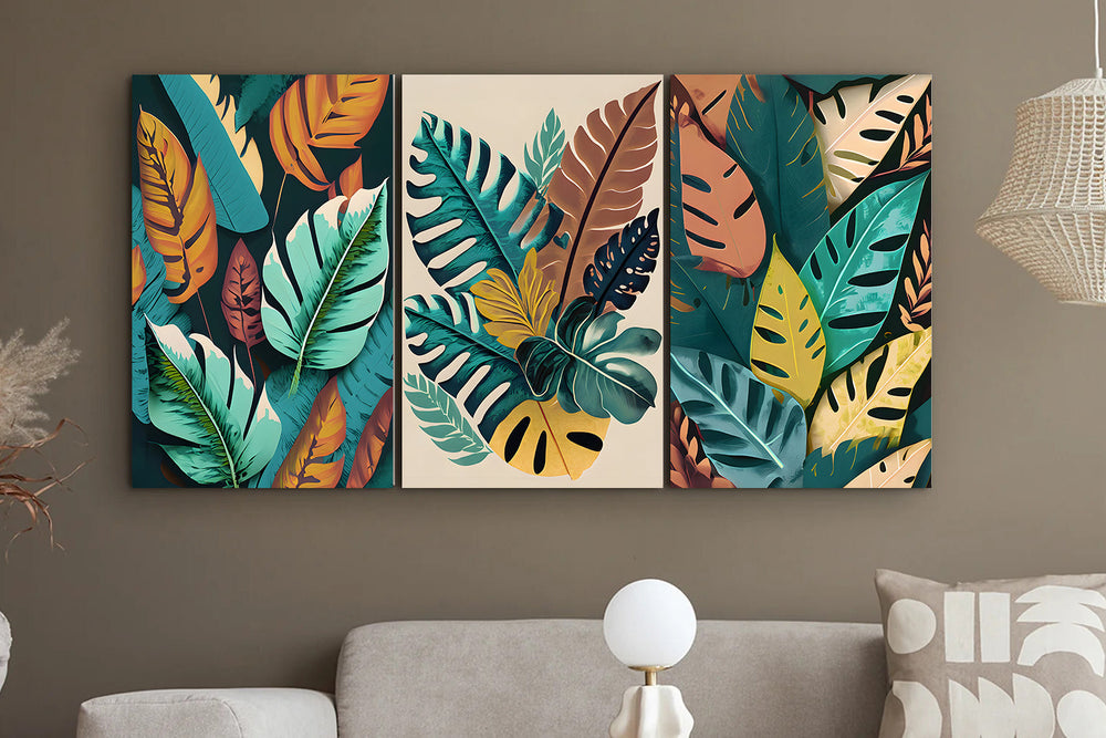 Nature's Elegance- Set of 3 Wall Arts